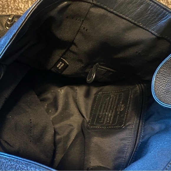 COACH Metallic Leather Dalton 31 Shoulder Bag - Picture 8 of 12